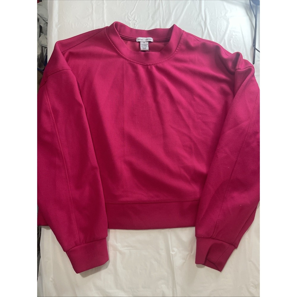 Better Together Women's Hot Pink XL Pullover Sweatshirt